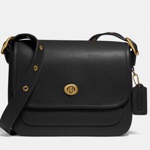 Coach rambler glovetanned leather crossbody bag